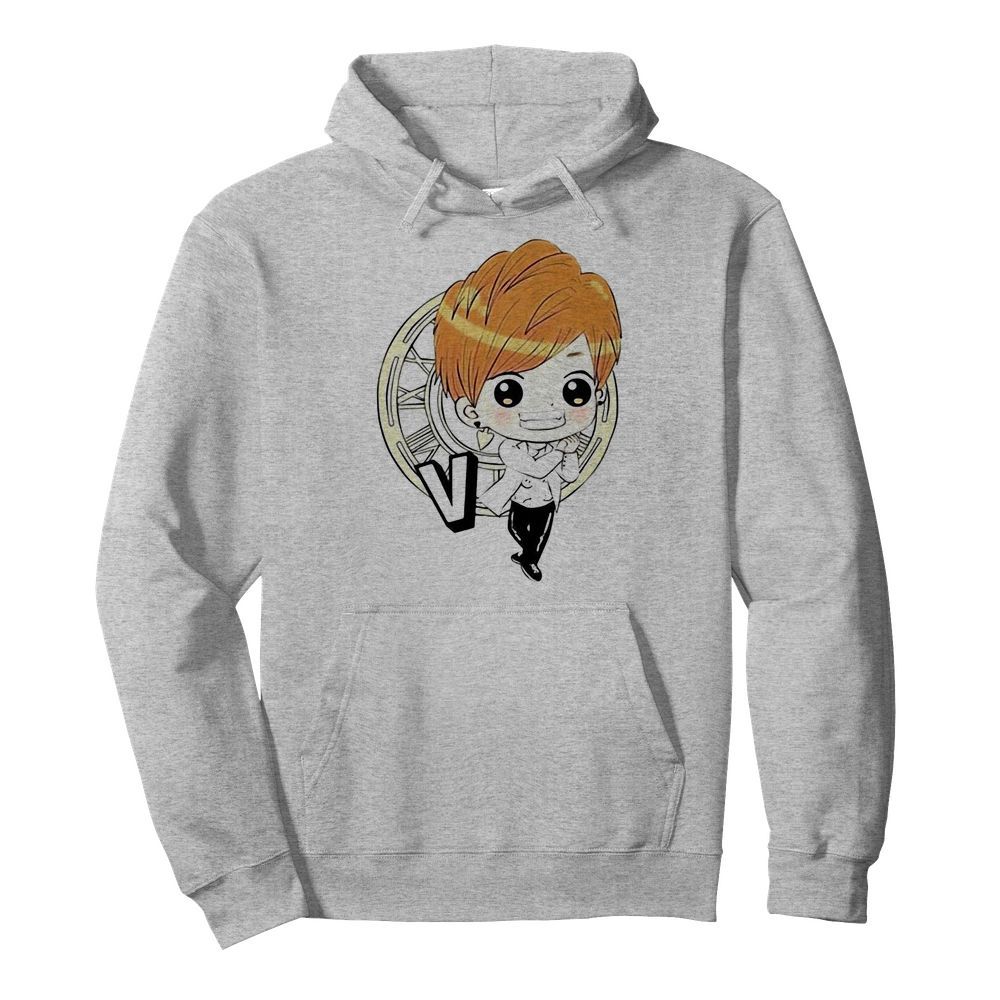 Bts bangtan boy same cartoon v rap monster  Unisex Hoodie