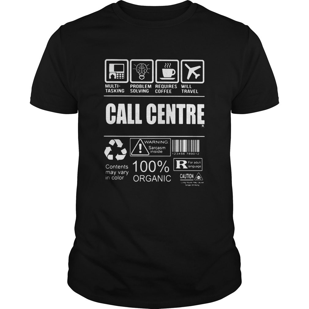 Call centre 100 percent organic contents may vary in color shirt