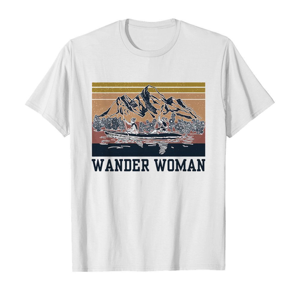 Canoeing wander woman vintage shirt