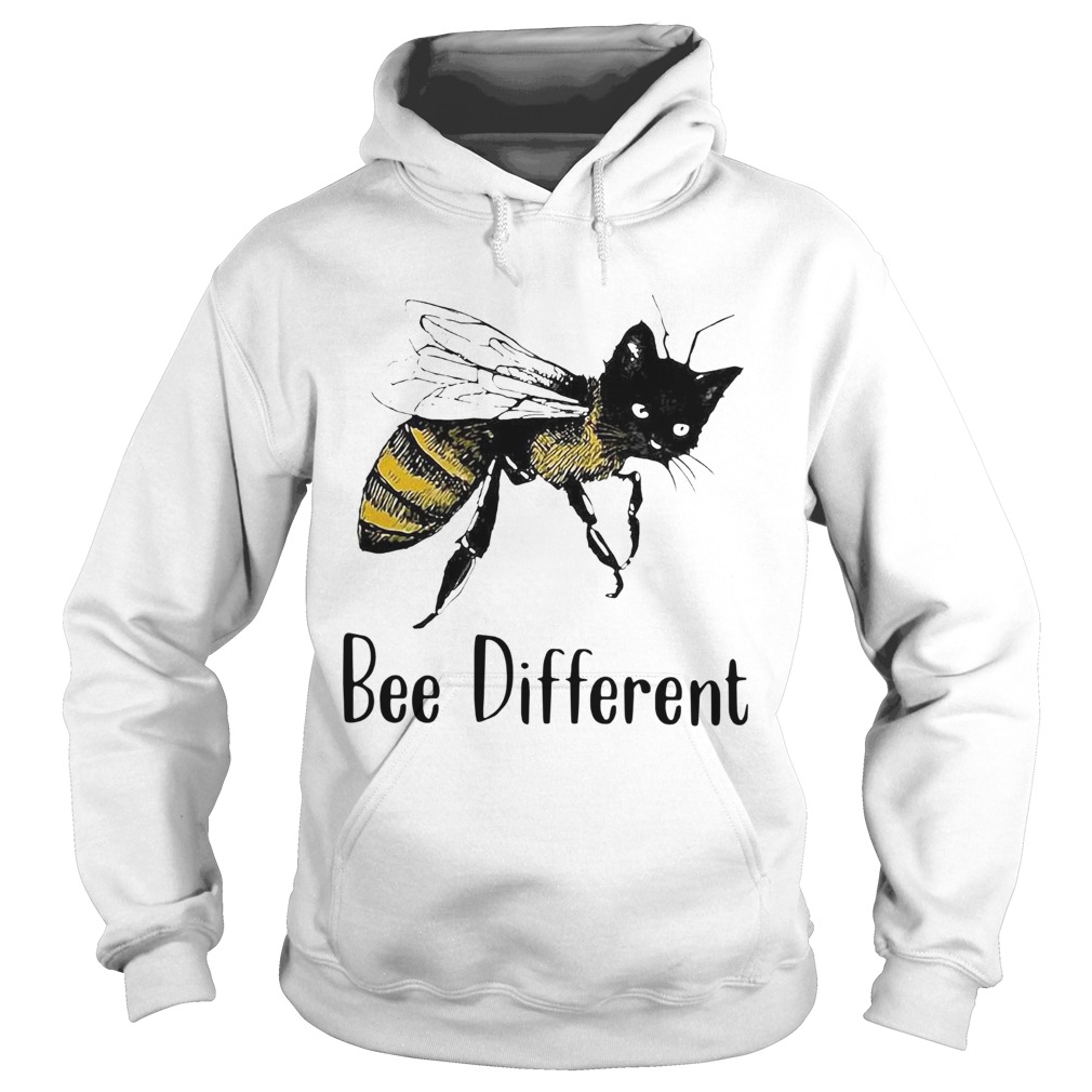 Cat Graphic Bee Diffirent  Hoodie