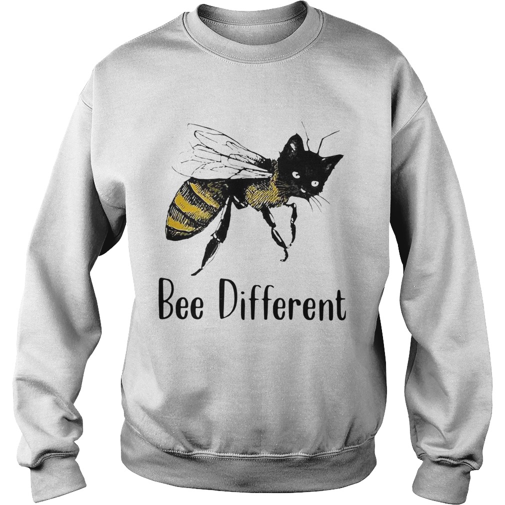 Cat Graphic Bee Diffirent  Sweatshirt