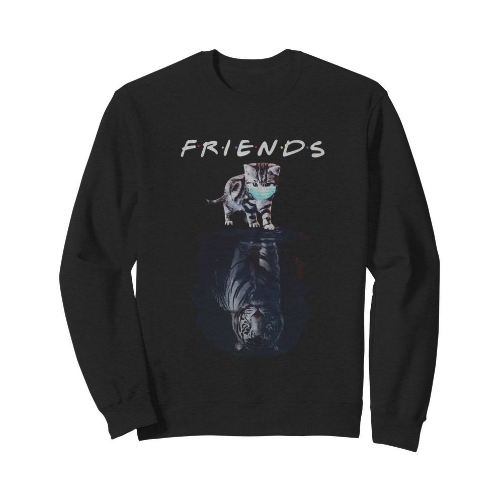 Cats Water Reflection Tigers Friends Quarantined  Unisex Sweatshirt