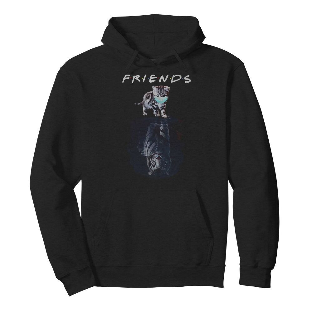 Cats Water Reflection Tigers Friends Quarantined  Unisex Hoodie