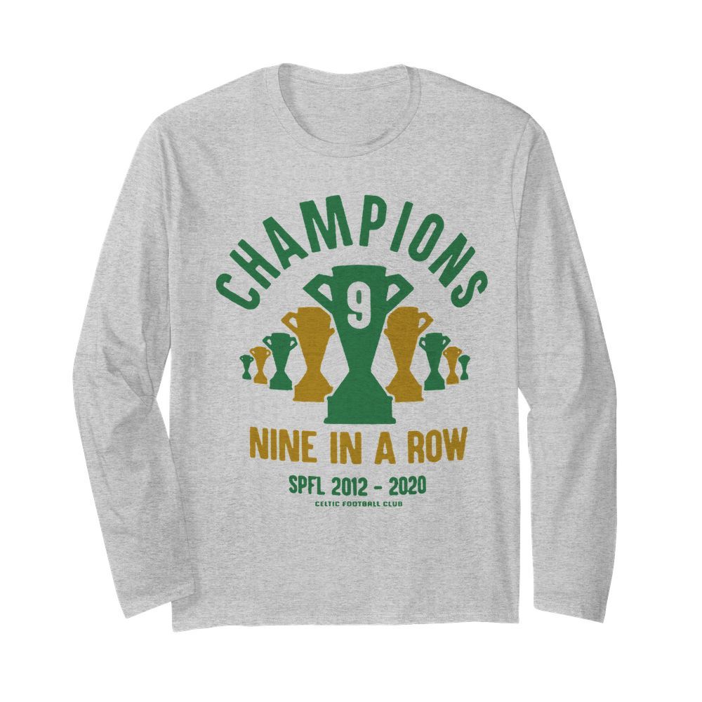 Celtic 9 In A Row  Long Sleeved T-shirt 