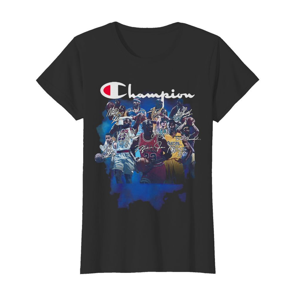 Champion All Legends Players Nba Signatures  Classic Women's T-shirt