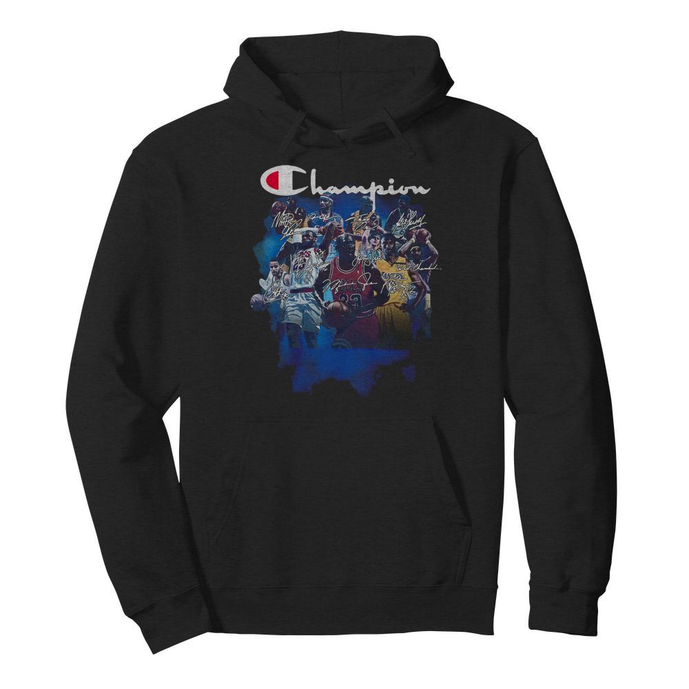 Champion All Legends Players Nba Signatures  Unisex Hoodie