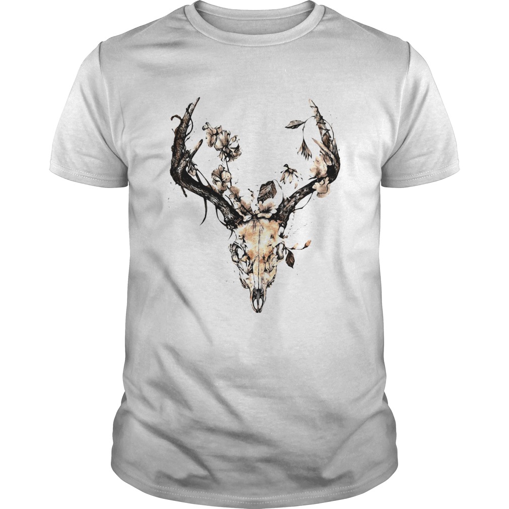 Cow Bull Skull Flower shirt