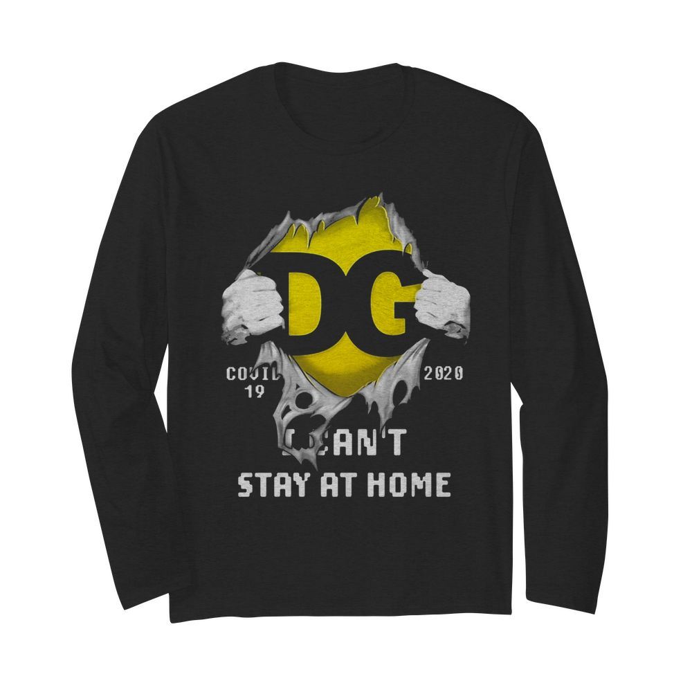 DG logo covid-19 2020 I can’t stay at home  Long Sleeved T-shirt 