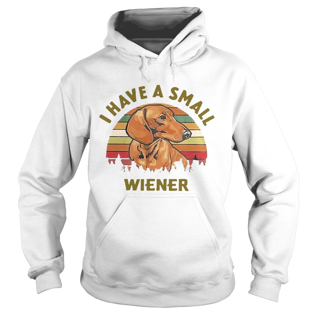 Dachshund I Have A Small Wiener Vintage  Hoodie