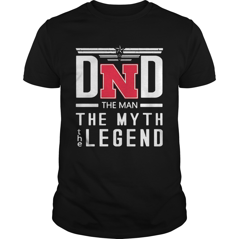 Dad The Man The Myth Legend Nebraska Cornhuskers Happy Fathers Day shirt