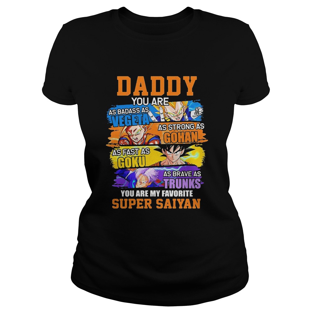 Daddy You Are As Badass As Vegeta As Strong As Gohan As Fast As Goku  Classic Ladies