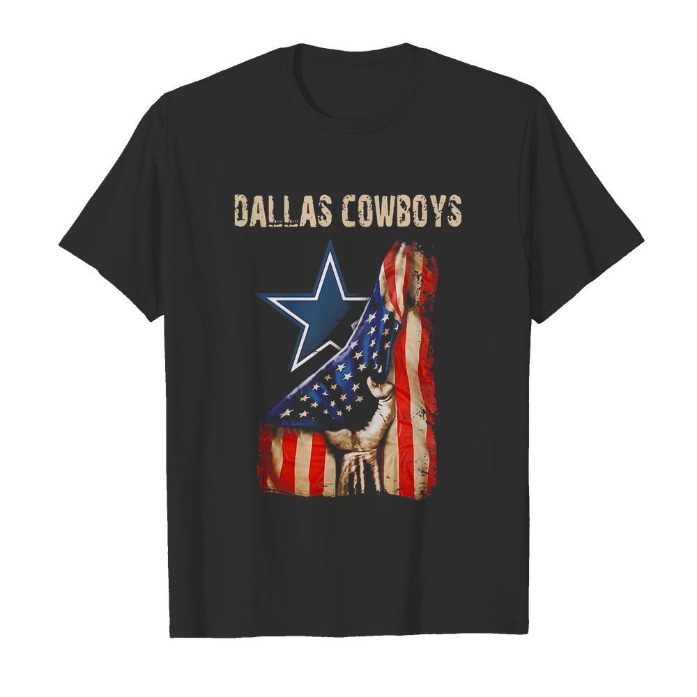 Dallas Cowboys American Flag Independence Day  Classic Men's T-shirt