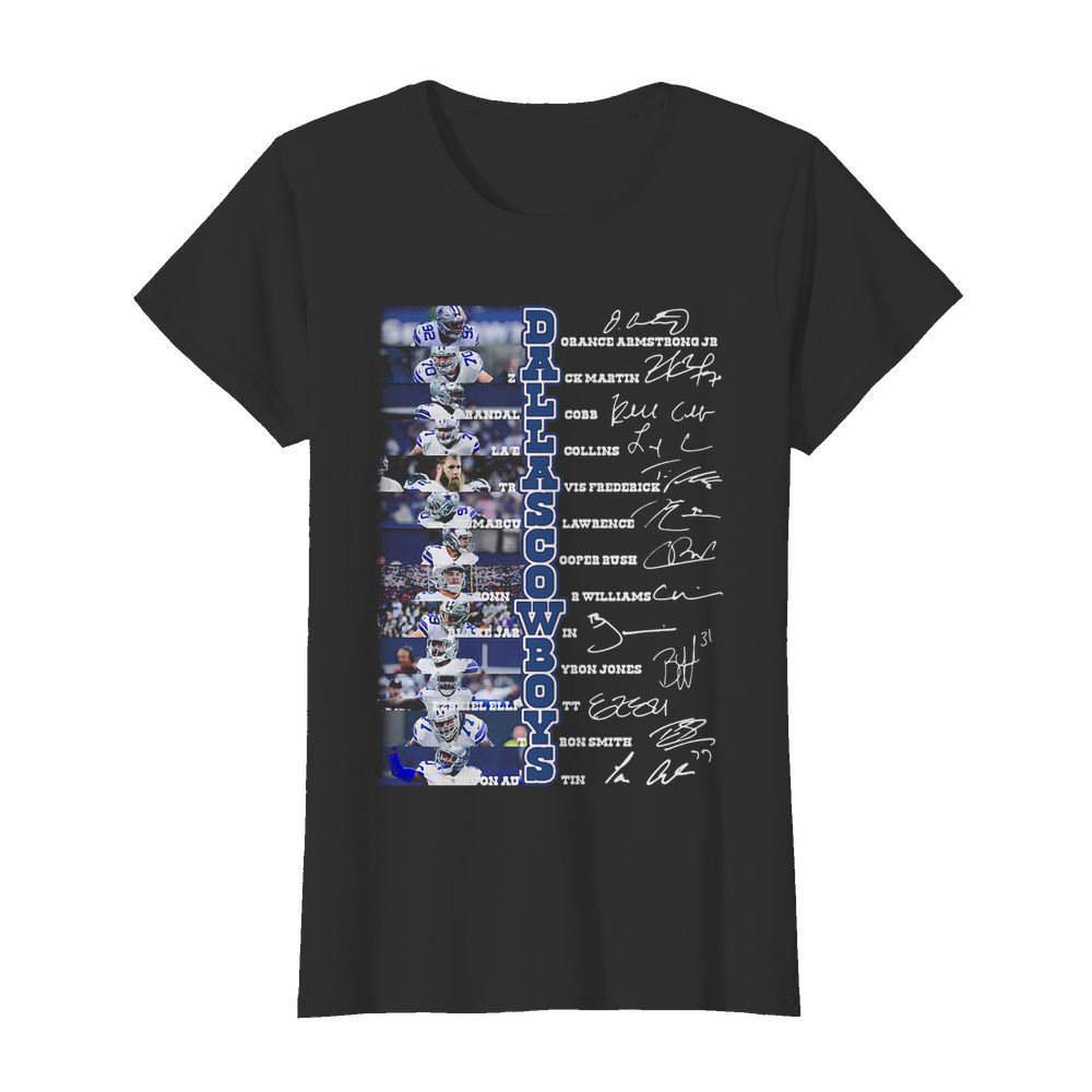 Dallas cowboys football team players signatures  Classic Women's T-shirt