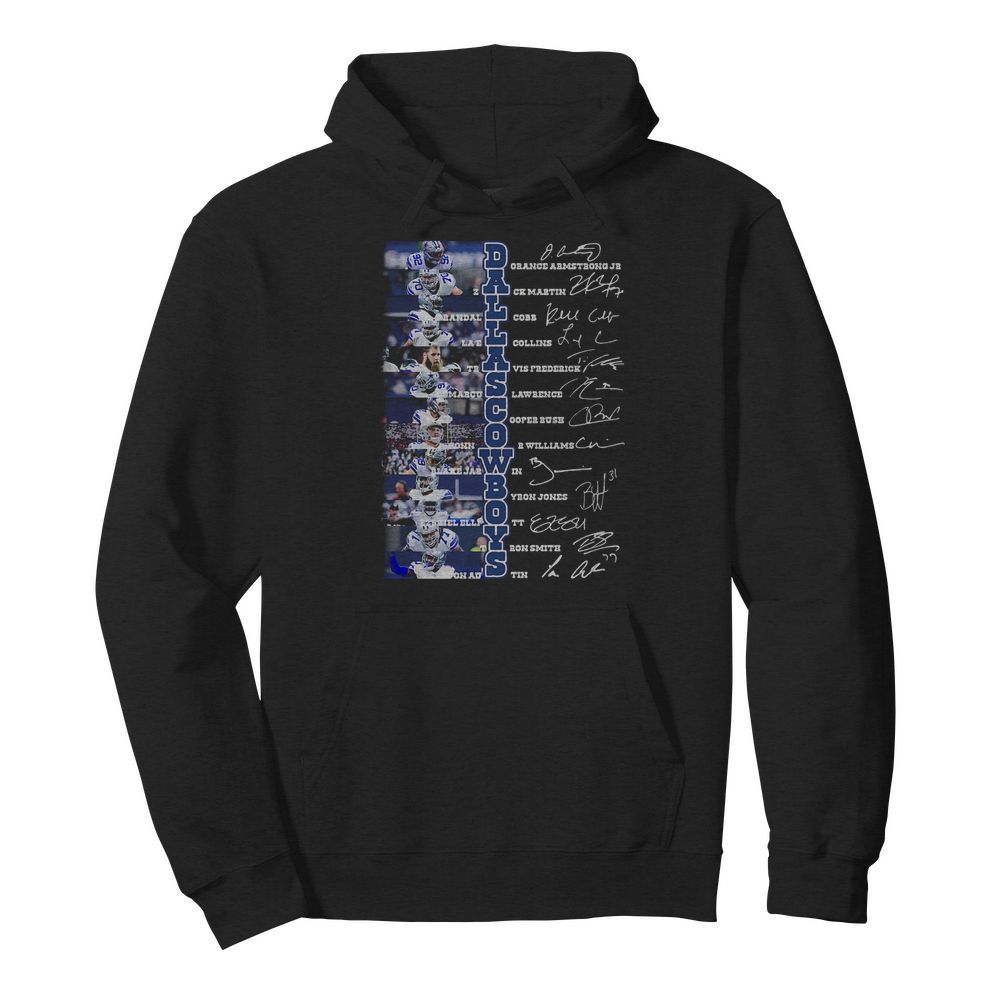 Dallas cowboys football team players signatures  Unisex Hoodie