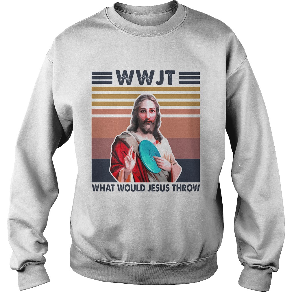 Disc golf wwjt what would jesus throw vintage  Sweatshirt