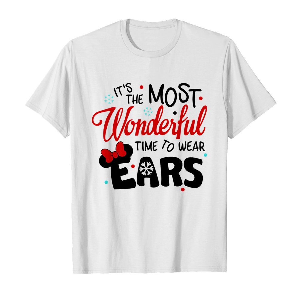 Disney Minnie Mouse It’s The Most Wonderful Time To Wear Ears shirt