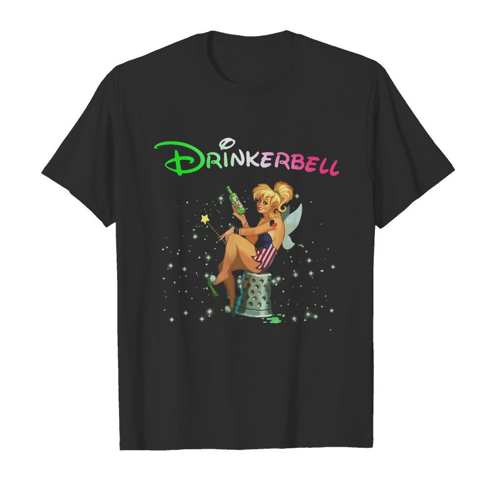 Disney tinkerbell drinkerbell american flag independence day shirt