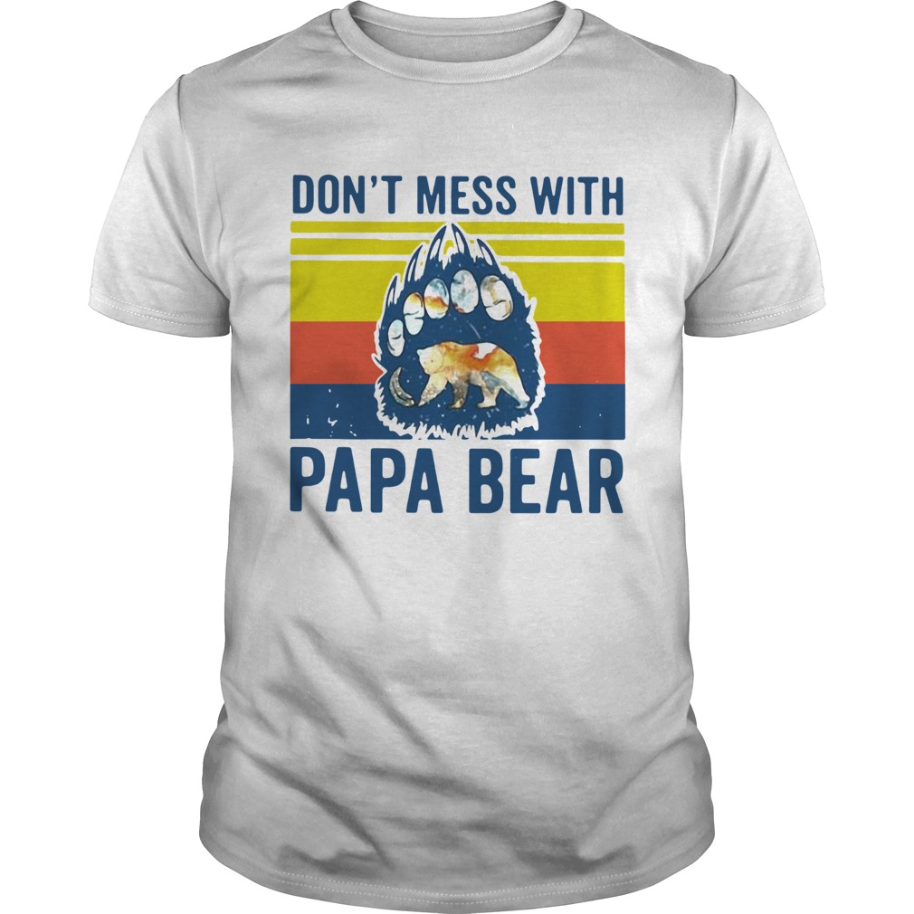 Dont Mess With Papa Bear Vintage  Unisex