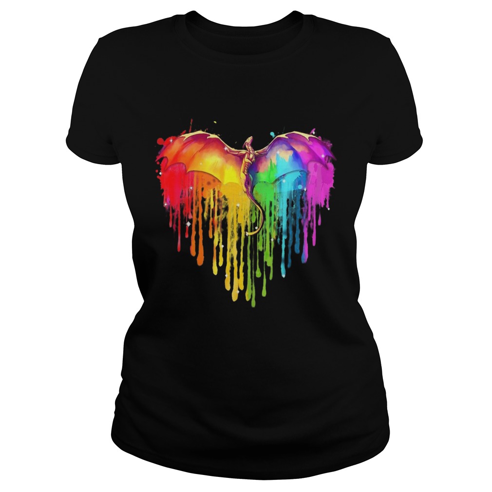 Dragon LGBT Heart  Classic Ladies