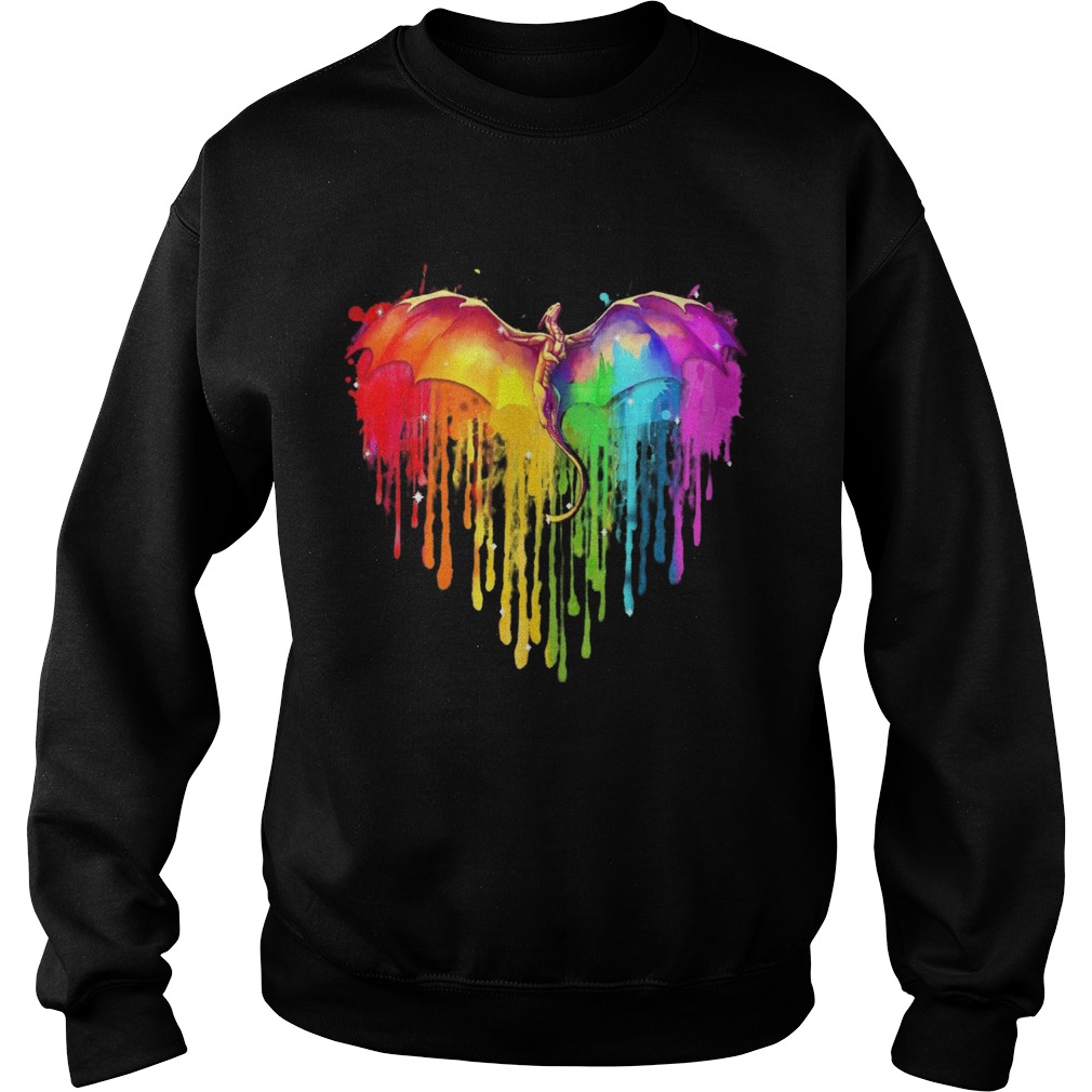 Dragon LGBT Heart  Sweatshirt