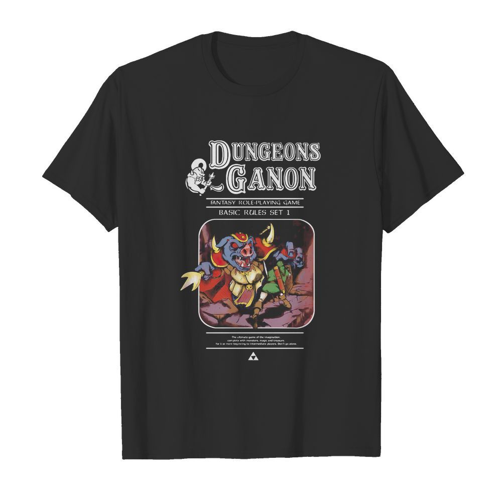 Dungeons ganon fantasy role playing game basic rules set shirt