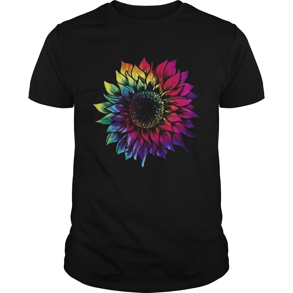 Dye Sunflower Hippie Rainbow Sunflower shirt