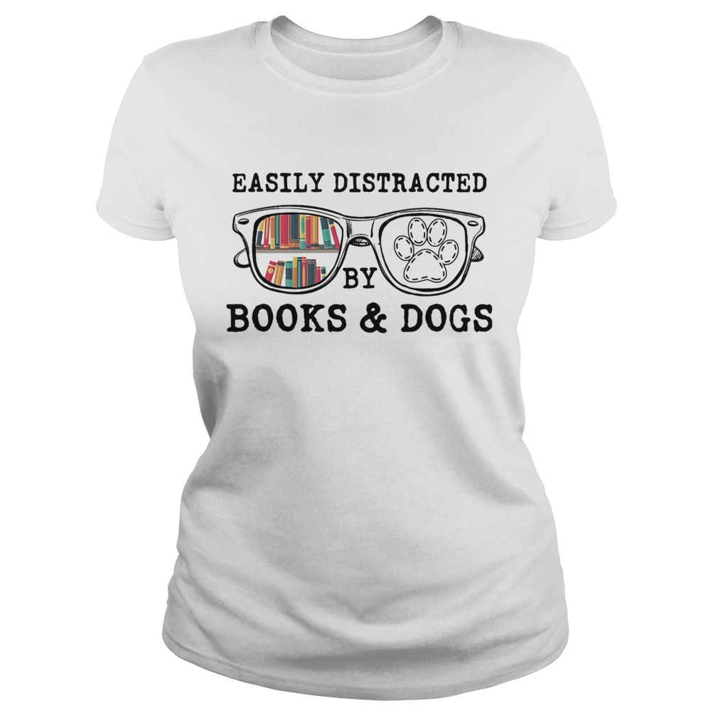 Easily distracted by books and dogs paw  Classic Ladies