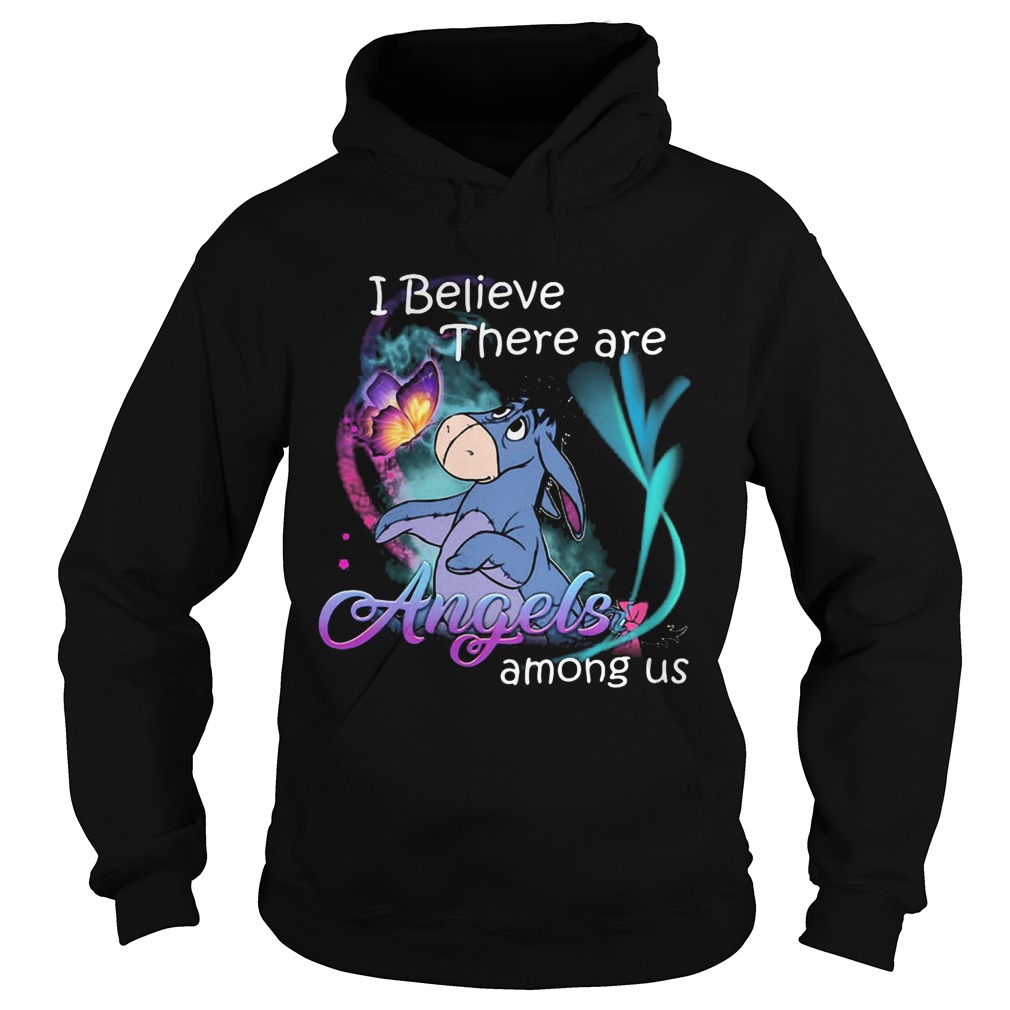 Eeyore i believe there are angels among us butterfly  Hoodie