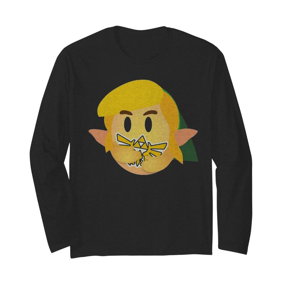 Emoticon Care Link Hug Zelda  Long Sleeved T-shirt 