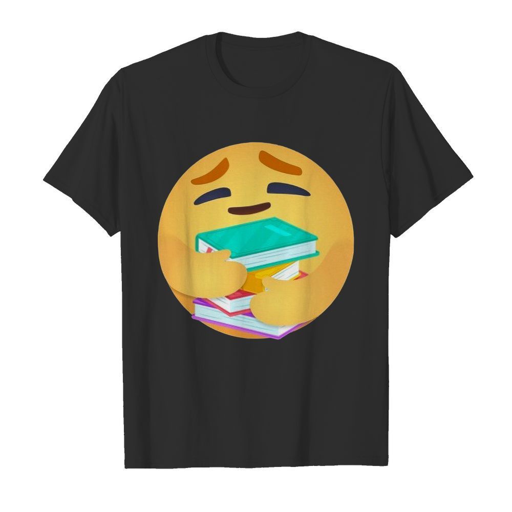 Facebook Care Emoji Hugging Books  Classic Men's T-shirt