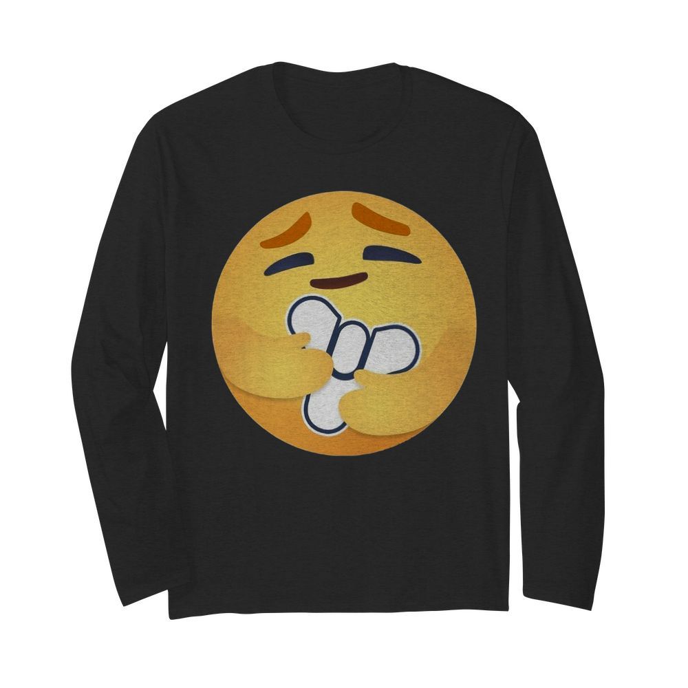 Facebook Care Emoji Hugging Destiny Love  Long Sleeved T-shirt 