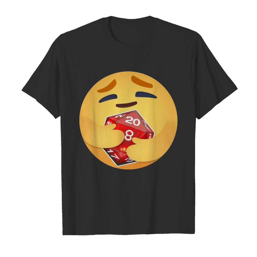 Facebook Care Emoji Hugging Dice shirt