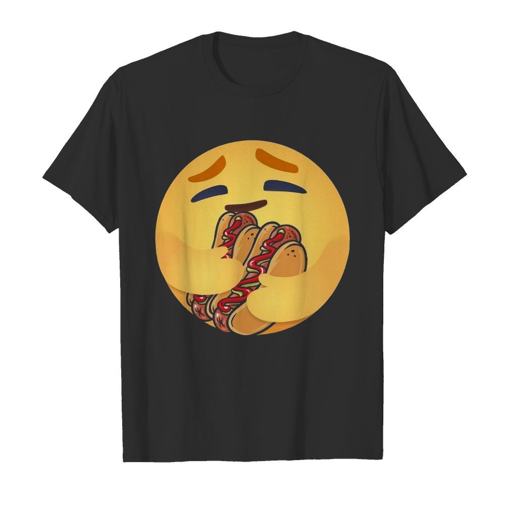 Facebook Care Emoji Hugging Hot Dog shirt