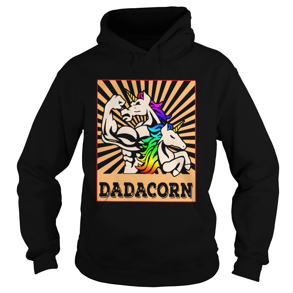 Father Day Strong Unicorn Dadacorn  Hoodie