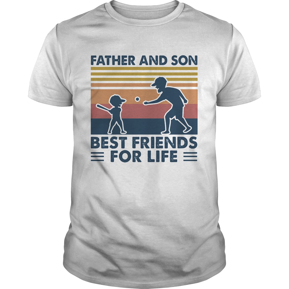 Father and son best friends for life vintage shirt