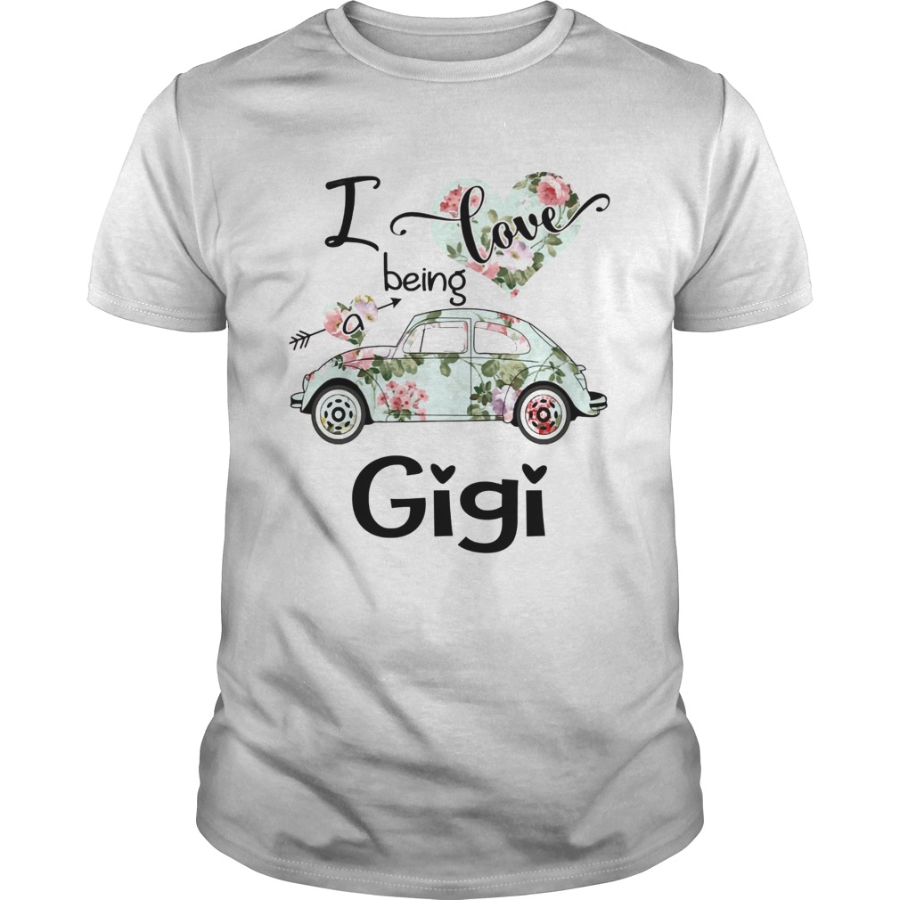 Floral I love being a gigi shirt