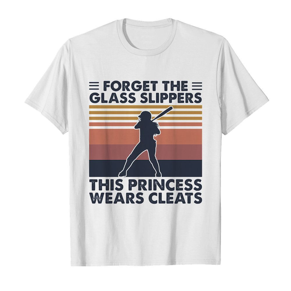 Forget the glass slippers this princess wears cleats softball vintage shirt