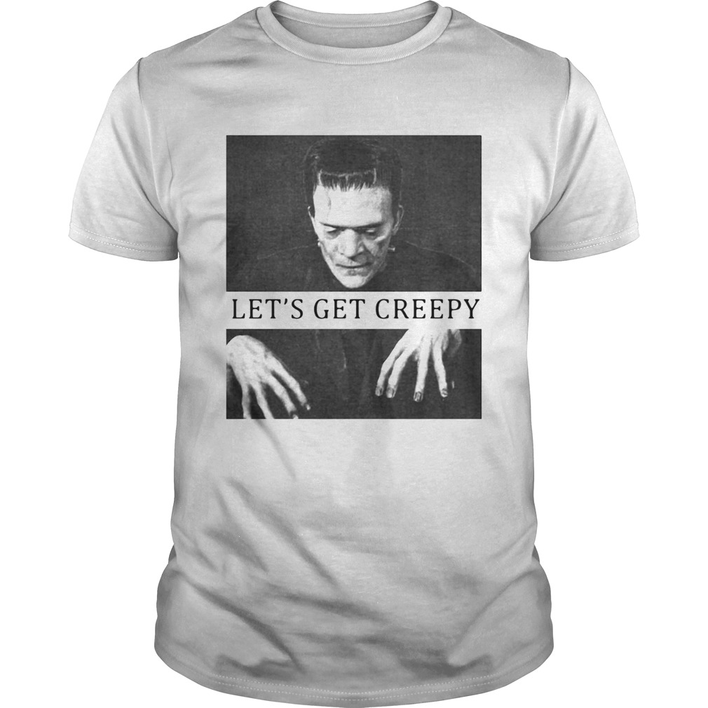 Frankenstein Mary Shelley Lets Get Creepy shirt