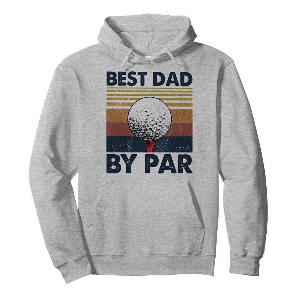 Golf best dad by par vintage 2020  Unisex Hoodie