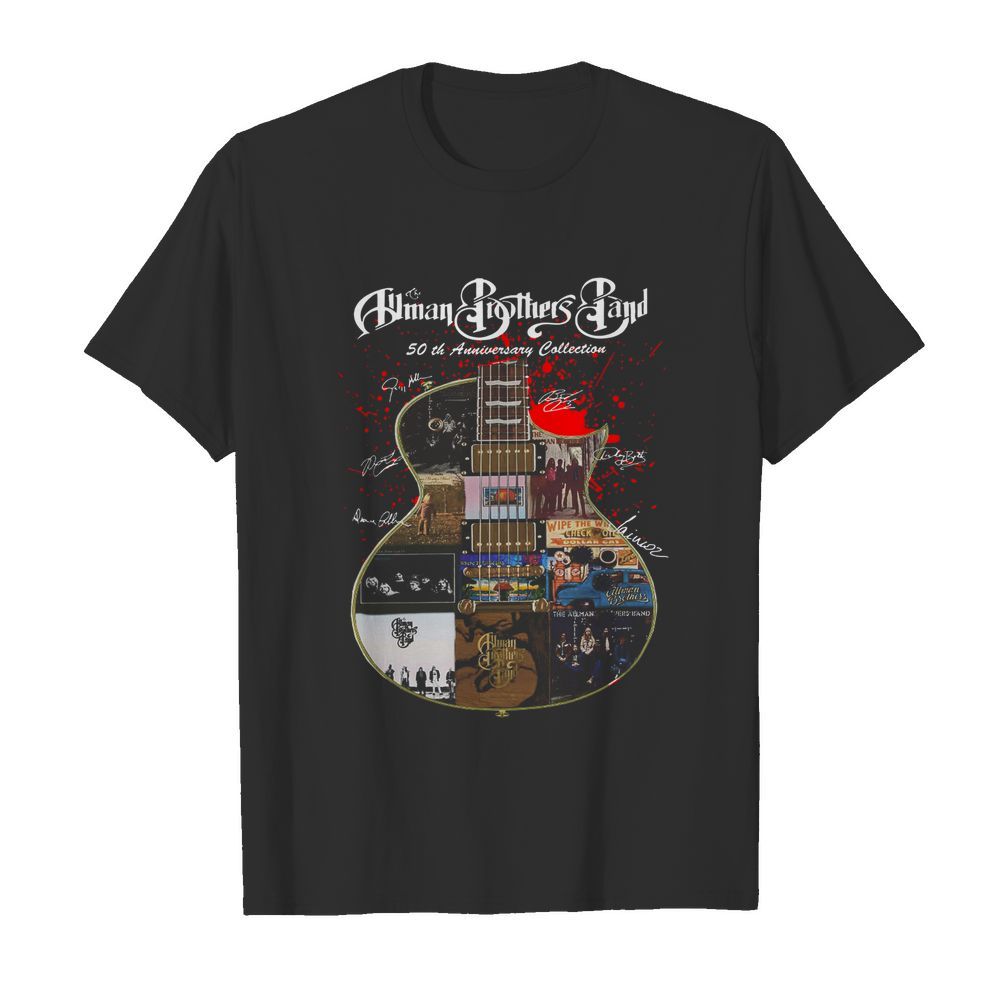 Guitar Allman Brothers Band 50th Anniversary Collection Signature shirt