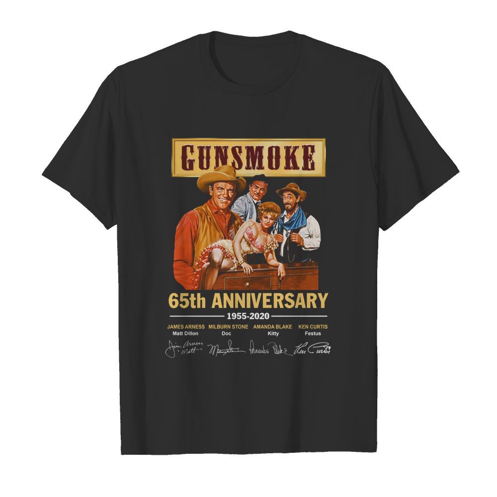 Gunsmoke 65th anniversary 1955-2020 signature shirt