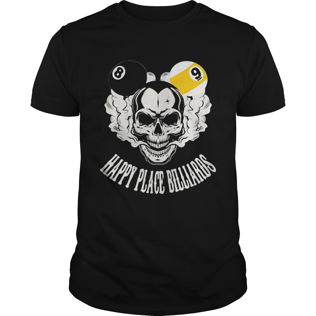 Happy place Billards skull  Unisex