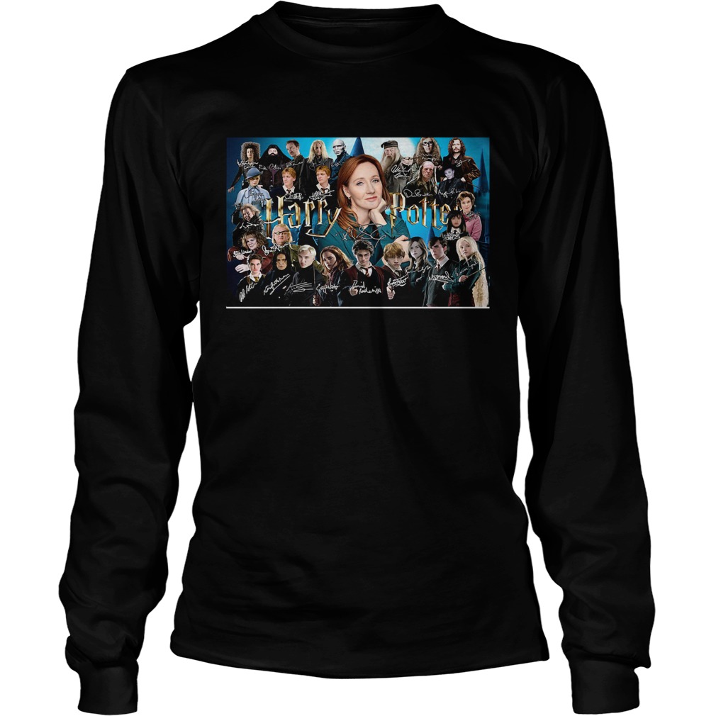 Harry potter movie characters signatures  Long Sleeve