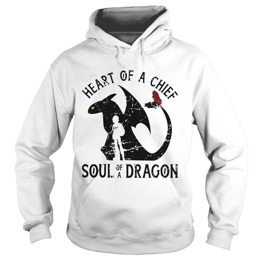 Heart of a chief soul of a dragon dark  Hoodie