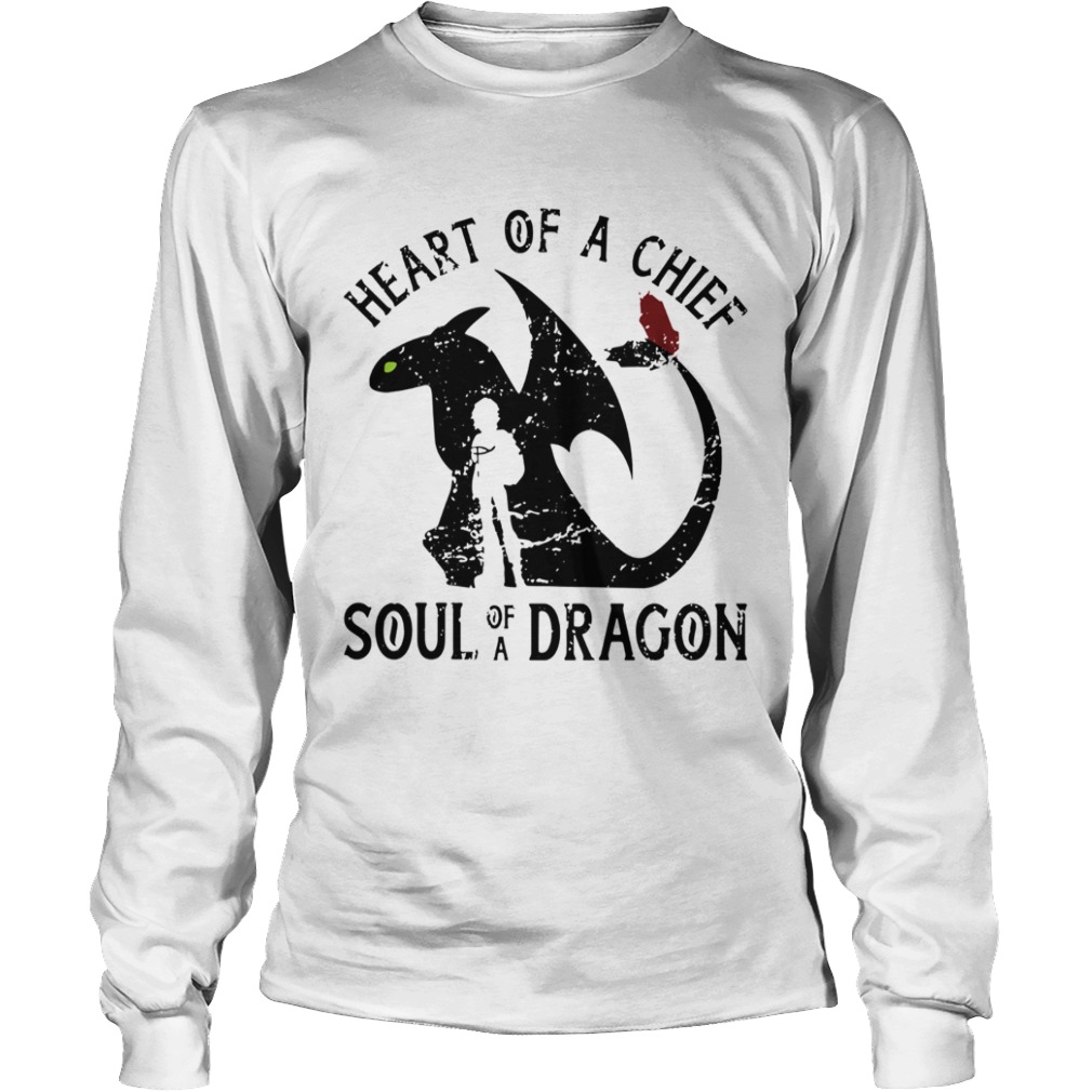 Heart of a chief soul of a dragon dark  Long Sleeve