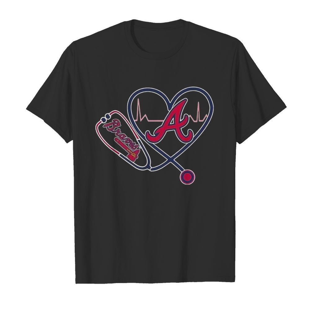 Heartbeat Nurse Love Atlanta Braves shirt