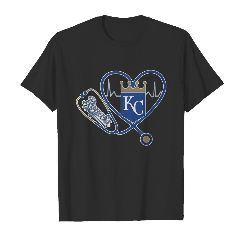 Heartbeat Nurse Love Kansas City Royals  Classic Men's T-shirt