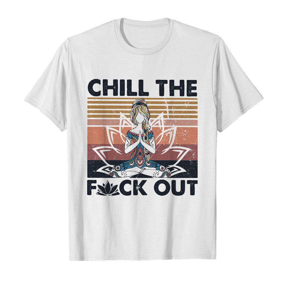 Hippie yoga girl chill the fuck out vintage  Classic Men's T-shirt