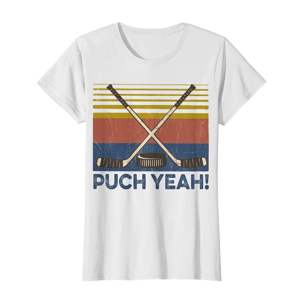 Hockey puck yeah vintage  Classic Women's T-shirt