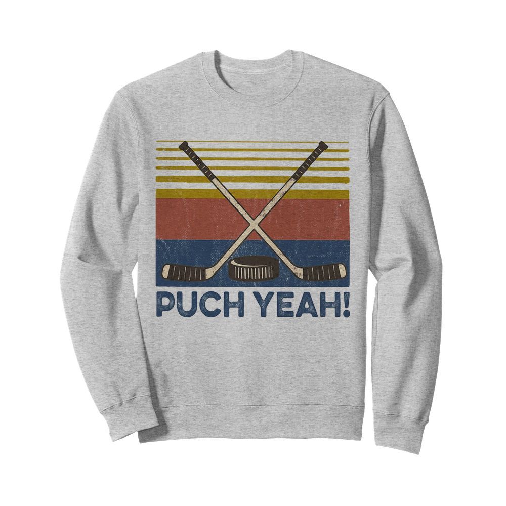 Hockey puck yeah vintage  Unisex Sweatshirt